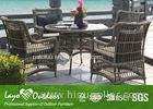 Light Weight Outdoor Dining Room Sets Rattan Garden Furniture With Cushion
