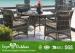 Light Weight Outdoor Dining Room Sets Rattan Garden Furniture With Cushion