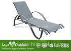 Water Proof Lay Flat Beach Chair Indoor Chaise Lounge With Cushion