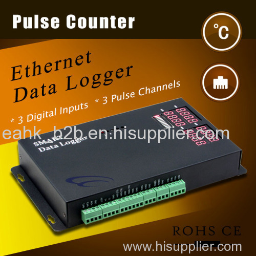 Analog Pulse Channel Data Collector with temperature humidity analog pulse and digital channels