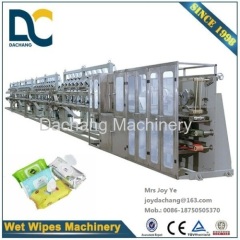 Automatic high speed wet wipe machine