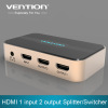 High quality HDMI Splitter 1 in 2 out HDMI Switch HDMI Switcher 1x2 HDMI 1 Input 2 Output Splitter for XBOX 360 PS3 PS4
