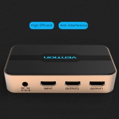 High quality HDMI Splitter 1 in 2 out HDMI Switch HDMI Switcher 1x2 HDMI 1 Input 2 Output Splitter for XBOX 360 PS3 PS4