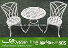 ISO9001 Certification Modern Design Patio Outdoor Furniture Casting Table And Chairs 3pcs Per Set