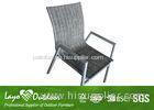 French Style Outside Patio Chairs Garden Dining Furniture With Sling Fabric