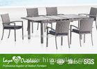 6 Chair Patio Furniture Dining Sets Rattan Extension Table Colorful Collocations
