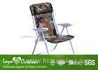 Fold Away Sun Loungers Steel Outdoor Patio Chairs With Pillow 61 X 61 X 97cm