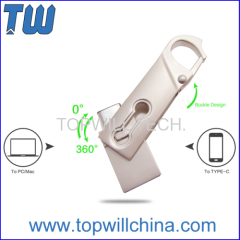 Twister Usb 3.1 Type C Flash Drive Buckle Design