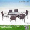 Moisture - Proof 7 Piece Patio Dining Set Rattan Outdoor Furniture