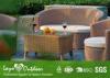 Customized Factory aluminium frame outdoor garden sofa set with coffee table outdoor garden sofa wit
