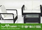 25 * 15mm Steel Tube Patio Outdoor Furniture Restaurant Sofa Set OEM Available