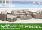 European Style Sofa Patio Outdoor Furniture Colorfast Durable PE Rattan Wicker