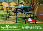 Long Lasting Cast Aluminum Patio Furniture Dining Sets 2 Year Warrantee