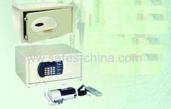 Hotel cash safety bedroom safe box with motorized locking system unlocked automatically