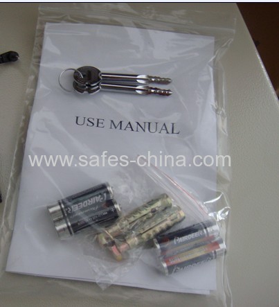 Hotel cash safety bedroom safe box with motorized locking system unlocked automatically