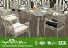 Rectangle Rattan Table Garden And Patio Furniture Dining Sets Customised Size