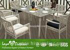 Rectangle Rattan Table Garden And Patio Furniture Dining Sets Customised Size