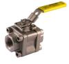 Stainless Steel 3 Piece 4 Bolt Enclosed Standard Port Ball Valve with Threaded Connection