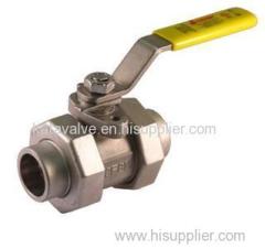 Stainless Steel 5 Piece Full Port Ball Valve with Socket Weld 3000 WOG