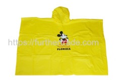 R-1020K-2004 YELLOW DISNEY MICKY MOUSE PVC VINYL BOYS RAINCOAT