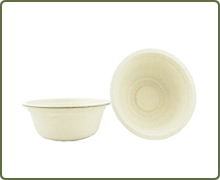 Cheap biodegradable compostable 360ml sugarcane soup bowls