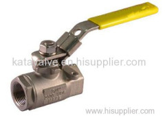 Stainless Steel 2 Piece Ball Valve with Spring Return Handle