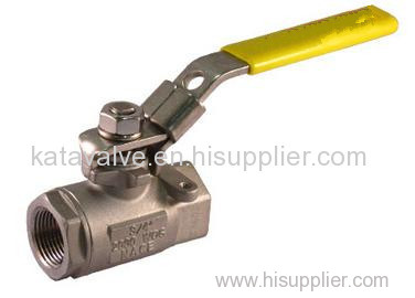 Stainless Steel 3 Piece 4 Bolt Enclosed Ball Valve with Socket Weld