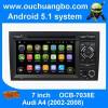 Ouchuangbo android 5.1 audio dvd stereo for Audi A4 2002-2008 with quad core canbus mirror link