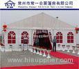 White PVC Red Lining Commercial Party Tent With Aluminum Alloy Frame SGS