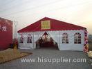White PVC Coated Rooftop Event Festival Camping Tent For Temporary Food Festival