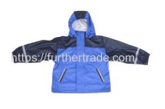 R-1022-1003 BLUE PU BOYS RAIN JACKET