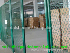 Expanded Metal Isolation Fence