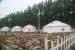 Luxury Large Outdoor Mongolian Circular Tent Aluminum And Bamboo Frame Waterproof