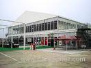 Large Double Decker Tent Luxury Wedding Marquee With White PVC Cloth Fire Proof