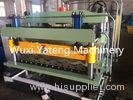 Galvanized Steel Corrugated Roof Panel Roll Forming Machine H-Beam Base And Infeed Guides