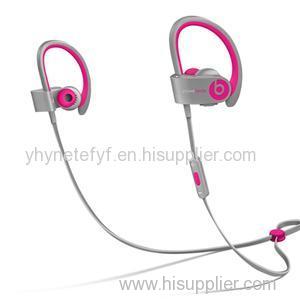 Powerbeats 2 Wireless Active Collection Earclips Beats By Dr.Dre In-Ear Bluetooth Sports Earphones Pink Grey