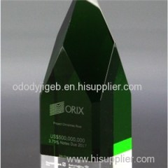 Diamond Sales Achievement Crystal Award Trophy