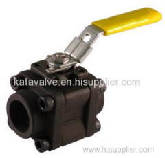 Carbon Steel 2 Piece Ball Valve with Threaded Connection 2000 WOG