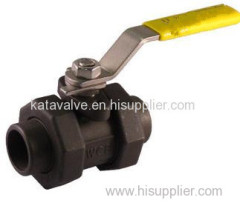 Carbon Steel Full Port Socket Weld Ball Valve with 3000 WOG Stainless Steel Ball and Stem