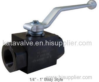 Carbon Steel 3 Piece Full Port Ball Valve with Threaded Connection 7500 WOG