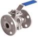 Stainless Steel 2 Piece Full Port Ball Valve with Flanged Connection ISO Mounting Pad