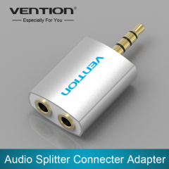 Vention 3.5mm Earphone Splitter Audio Splitter Adapter 1 Male to 2 Female For Headphone Earphone PC Mobile Phone Mp3 Mp4