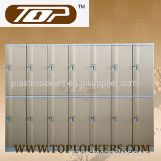 Double Tier ABS Plastic Cabinets Coffee Color