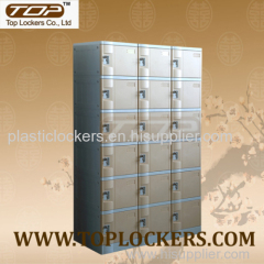 Six Tier Plastic Cabinets Coffee Color