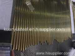 OEMS stainless steel tube colored plating process