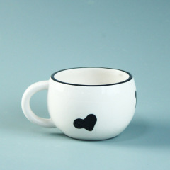 The cow Ceramic white Mug with Funny Design