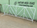 White powder coating crowd control police safety barriers