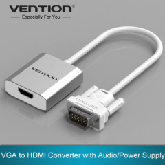 VGA to HDMI Converter Cable Adapter with Audio 1080P VGA HDMI Adapter for PC Laptop to HDTV Projector