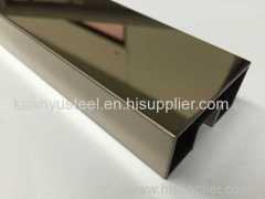 Mirror gold colour 304 tubes plating coated color process