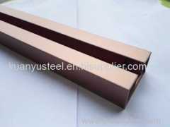 Satin surface color stainless steel tubes for stair handrail factory